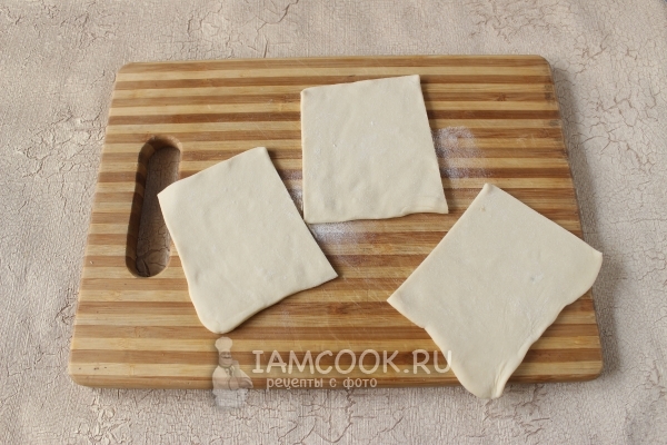 Порезать тесто на прямоугольники