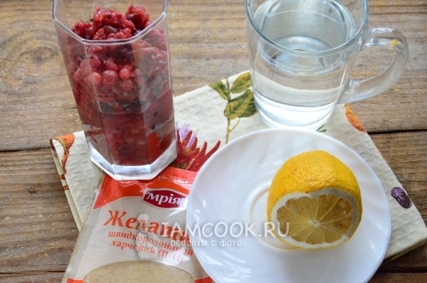 Ингредиенты для мармелада из варенья с желатином в домашних условиях