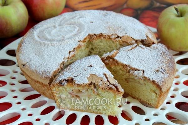 Рецепт шарлотки из кукурузной муки