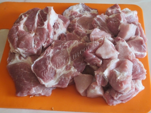 Свиная шея на шашлык