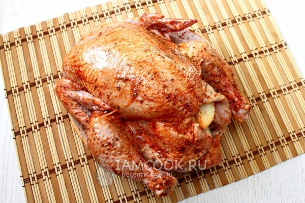 Курица обмазанная