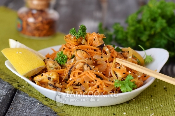 Рецепт мидий, маринованных по-корейски