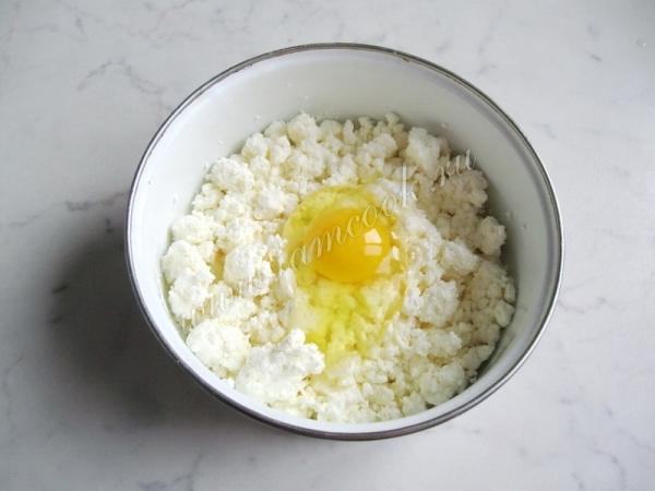 Творог с яйцом
