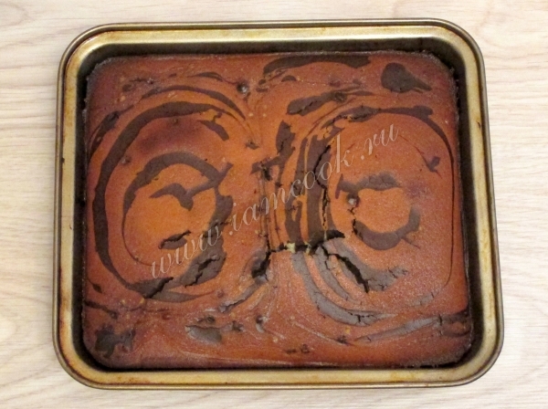 Корж для торта «Зебра»