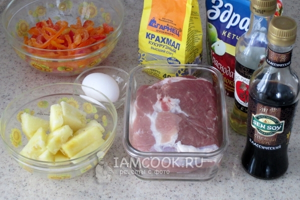 Ингредиенты для свинины «Гу Лао Жоу»