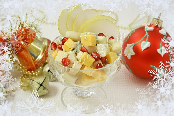 Рецепт фруктового новогоднего салата