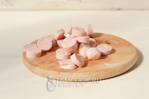 Порезать сосиски