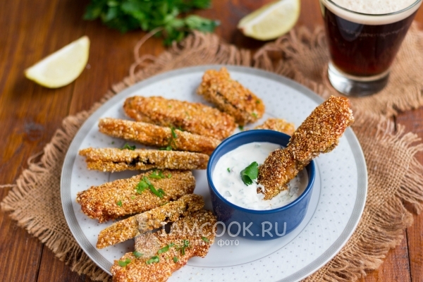 Фото вегетарианского грибного шницеля