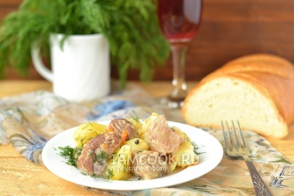 Рецепт жаркого из свинины