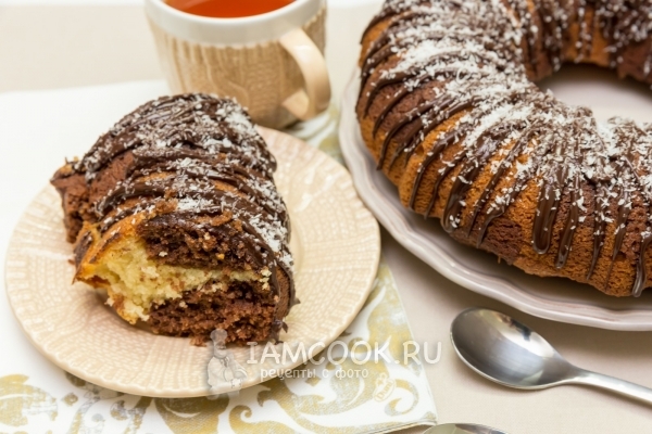 Рецепт кокосового кекса с какао