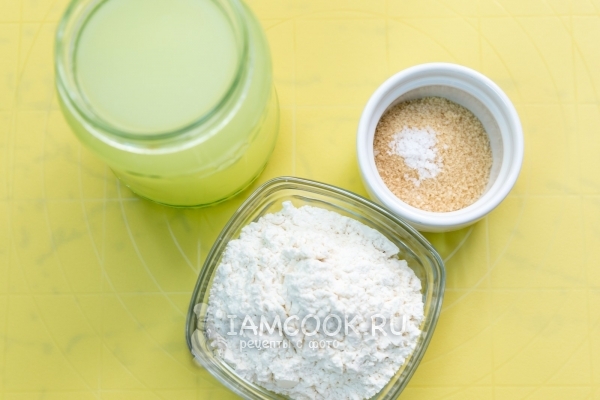 Ингредиенты для блинов без яиц на сыворотке