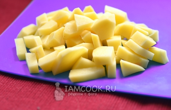Порезать картофель