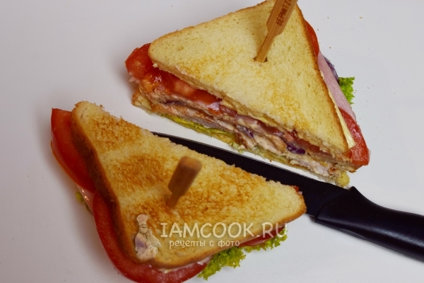 Готовый клаб-сэндвич