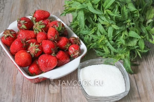 Ингредиенты для клубничной граниты