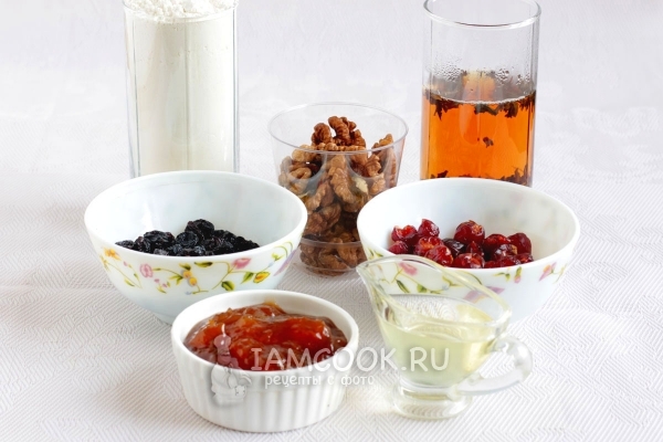 Ингредиенты коврижки с вареньем
