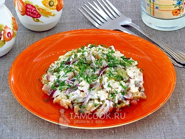 Рецепт салата из сельди с сельдереем