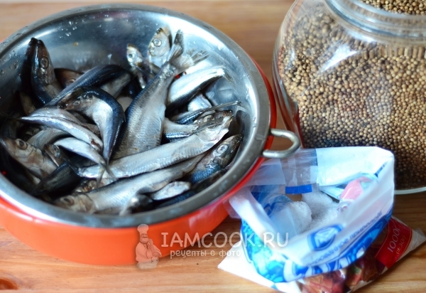 Ингредиенты для засолки кильки