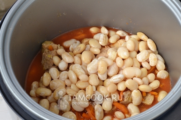 Выложить фасоль