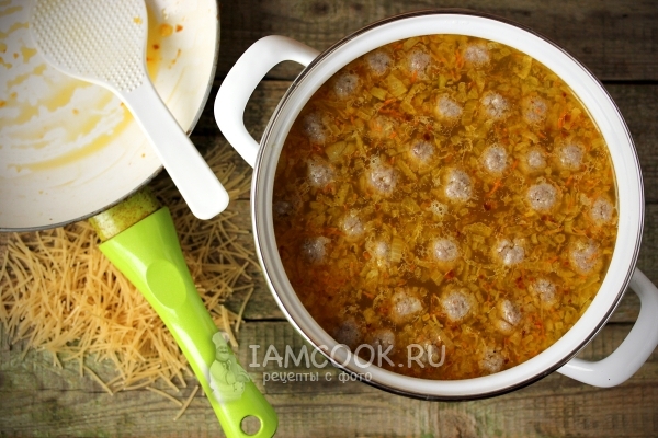 Фото фрикаделек в супе