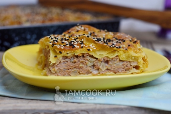 Рецепт пирога с картошкой и фаршем