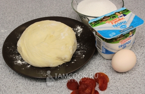 Ингредиенты для пирога из творога в духовке