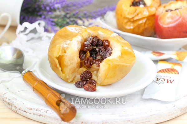Фото печеных яблок в духовке