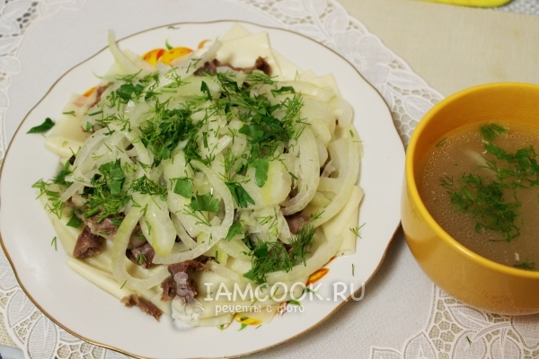 Фото бешбармака из баранины