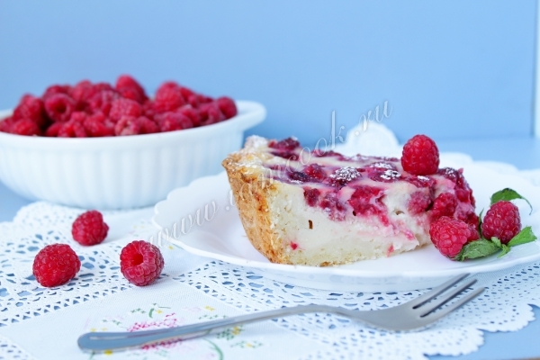 Рецепт тарта с малиной