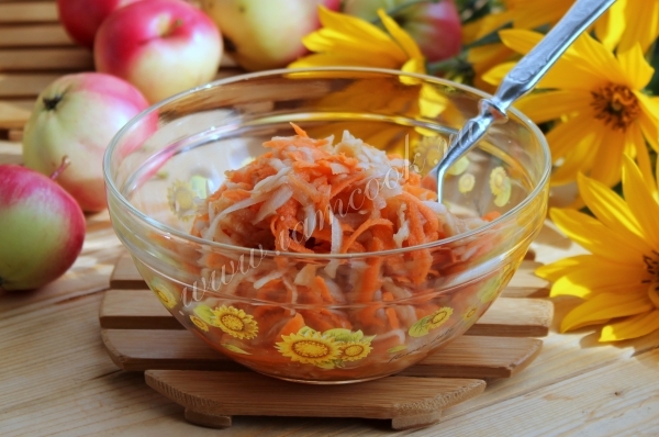 Рецепт салата из топинамбура