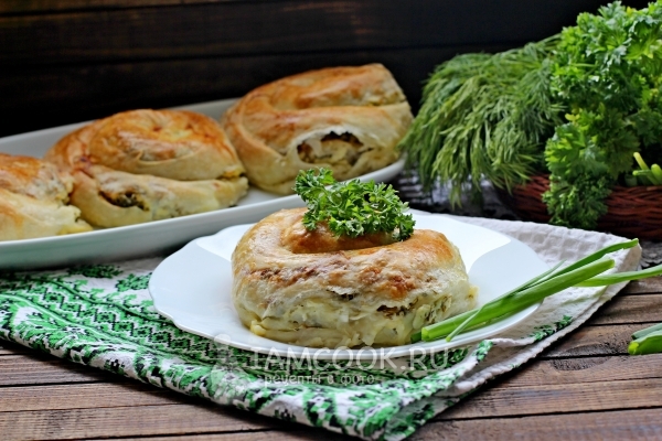 Фото молдавской вертуты с творогом