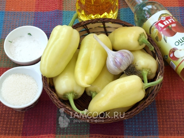 Ингредиенты для болгарского перца на зиму