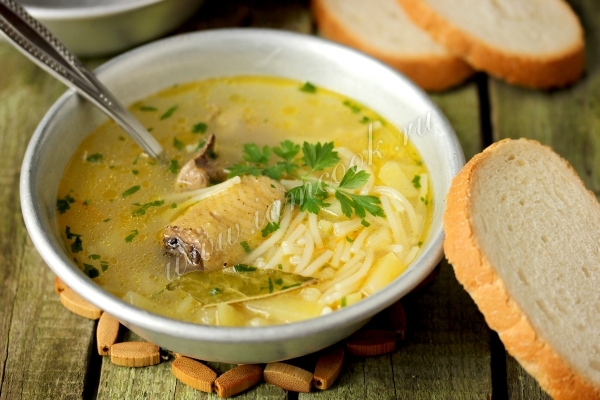 Рецепт супа с куриными потрошками