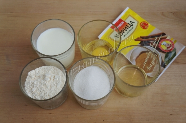 Ингредиенты для берлинских маффинов