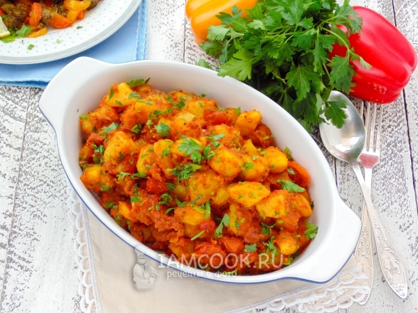 Фото тушёной картошки по-бомбейски