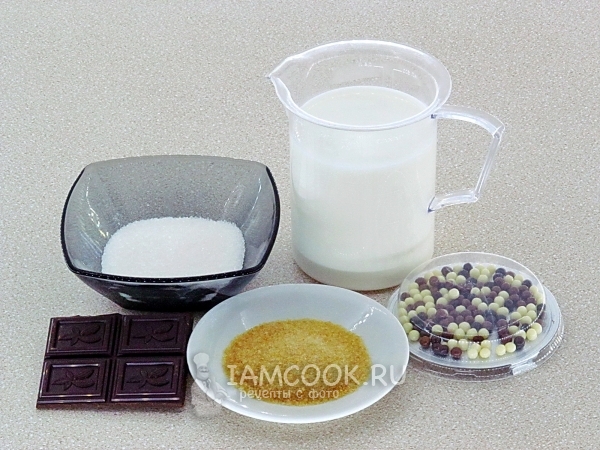 Ингредиенты для шоколадного мусса