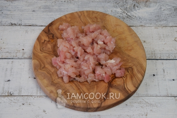 Порезать куриное филе