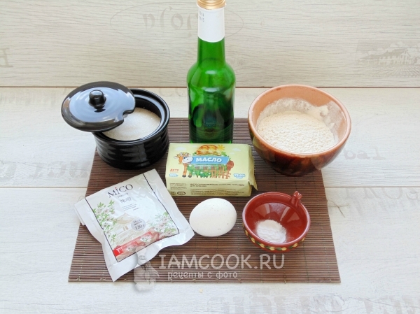 Ингредиенты для японского печенья с мисо пастой