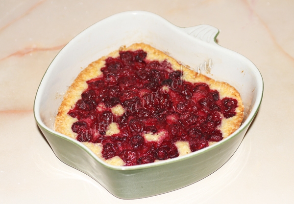 Песочный пирог с вишней