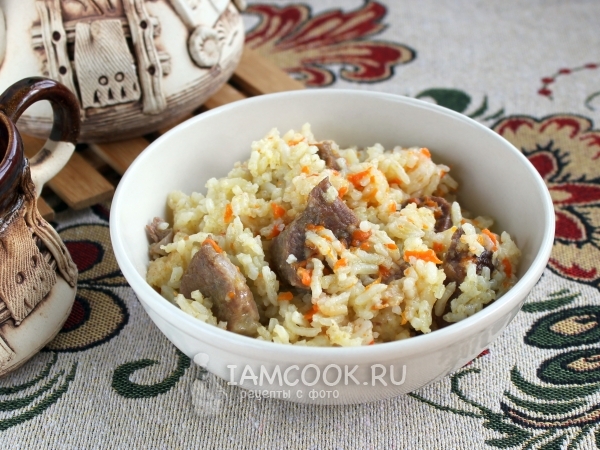 Плов со свининой в мультиварке, рецепт с фото