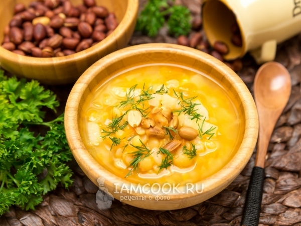 Постный гороховый суп, рецепт с фото