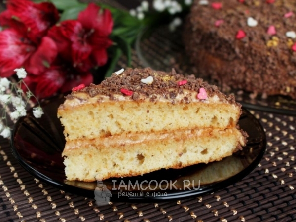 Медовый торт со сгущенкой, рецепт с фото
