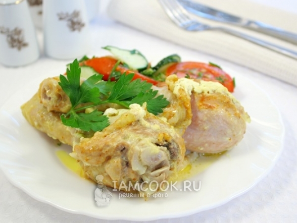 Тушеная курица в мультиварке, рецепт с фото