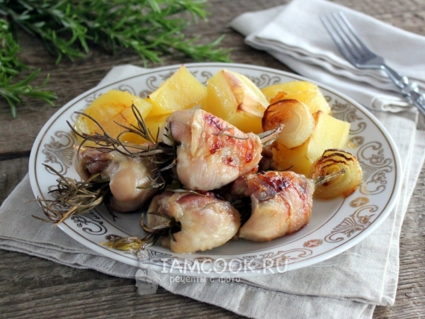 Куриные голени в духовке с розмарином, рецепт с фото