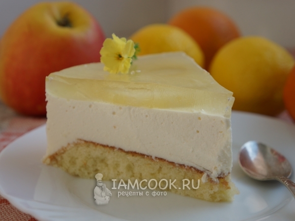 Простой желейный тортик в мультиварке, рецепт с фото