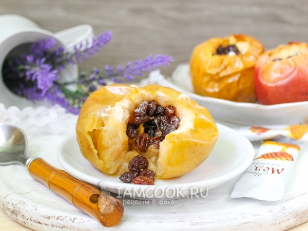 Печеные яблоки в духовке, рецепт с фото