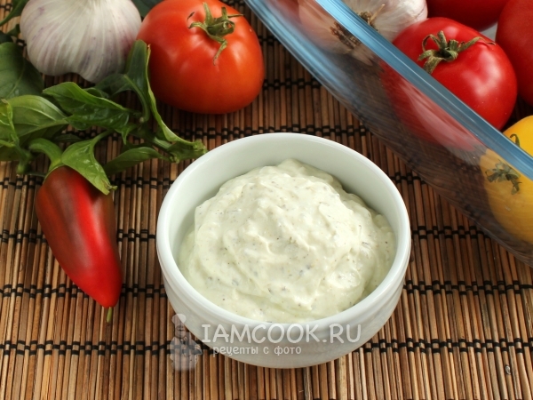 Соус из йогурта для долмы, рецепт с фото