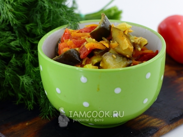 Рагу из баклажанов и помидоров, рецепт с фото