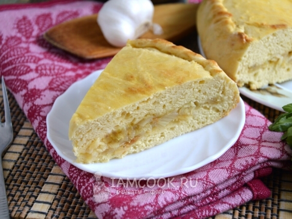 Пирог на кефире с капустой, рецепт с фото