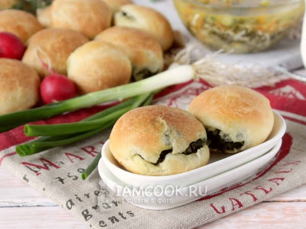 Пирожки с зеленью, рецепт с фото