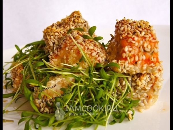 Филе форели в кунжуте, рецепт с фото